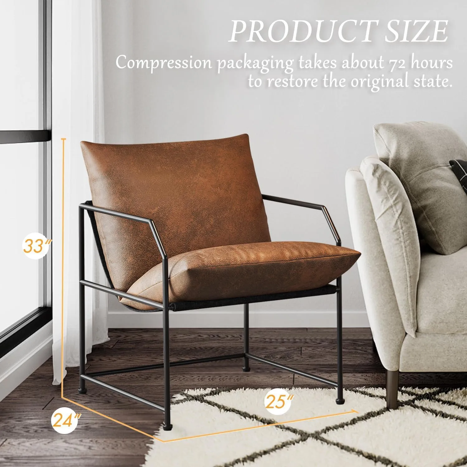 Accent Chair Living Room Chairs Accent Chairs Set of 2 Comfy Reading Chair for B