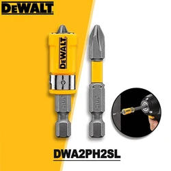 DEWALT MAXFIT Screwdriver Bits 2'' PH2 Impact Tough Phillips Power Bits with Clip Tool Accessories DWA2PH2SL