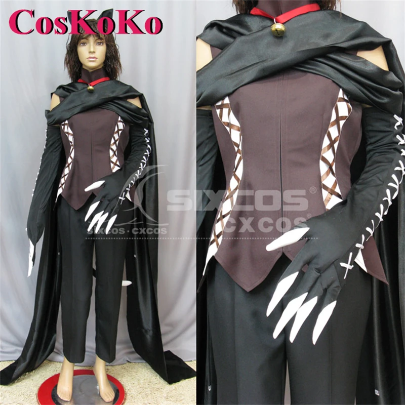 

【Customized】CosKoKo Cheshire Cat Cosplay Anime Pandora Hearts Costume Fashion Combat Uniform Halloween Party Role Play Clothing