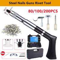 Steel Nails Guns Rivet Tool Concrete Wall Anchor Wire Slotting Device Decoration Rivet Gun Tufting Gun Power Tools  for 7.3mm