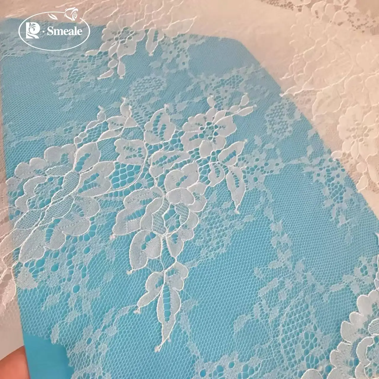 Dünner Spitzenblumenstoff für Hochzeitskleider, Abendkleider, Bekleidung, Vorhänge, Hochzeitstischdecken, Dekorationszubehör – Detail 4