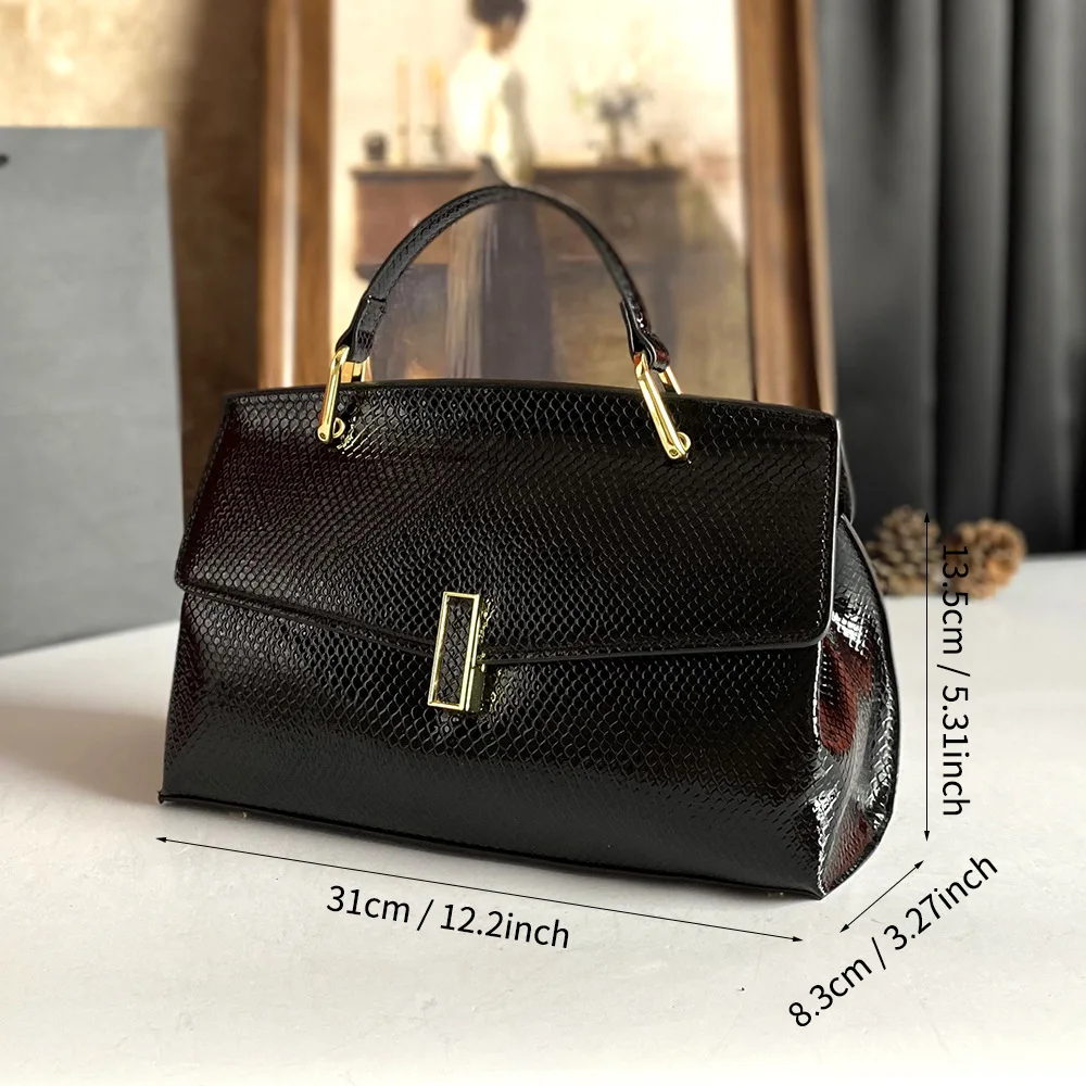 Bolsos de Pañales Casuales y Elegantes: El Mejor Bolso Mensajero de Cuero de Gran Capacidad, Bolso Tote Sencillo y Moderno para Mujer, Marca de Lujo