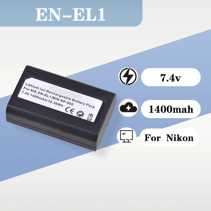 

High Quality EN-EL1 7.4V 1400mAh Battery Compatible ForNikon Coolpix 775 880 885 990 995 4300