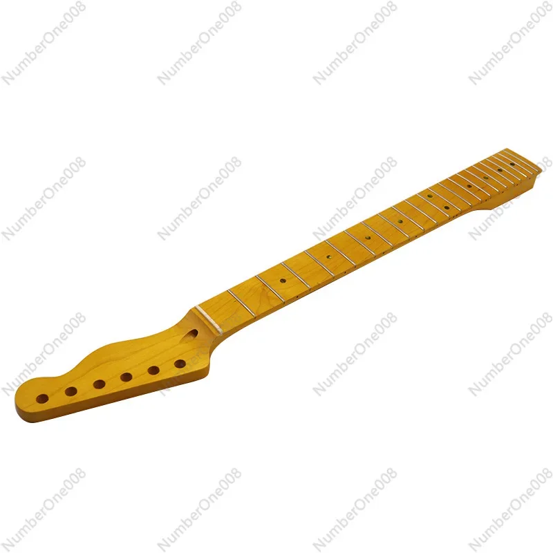 Electric Guitar TL Neck 6 Strings 22 Frets Guitar Neck Yellow Matte Guitar Modified DIY Accessories