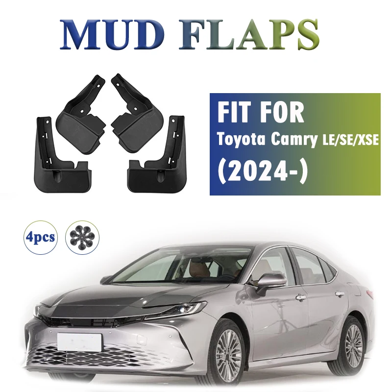 

2024 2025 FOR Toyota Camry LE XSE SE Mudflaps Fender Mudf Flaps Guard Splash Mudguard Car Accessories Front Rear 4pcs