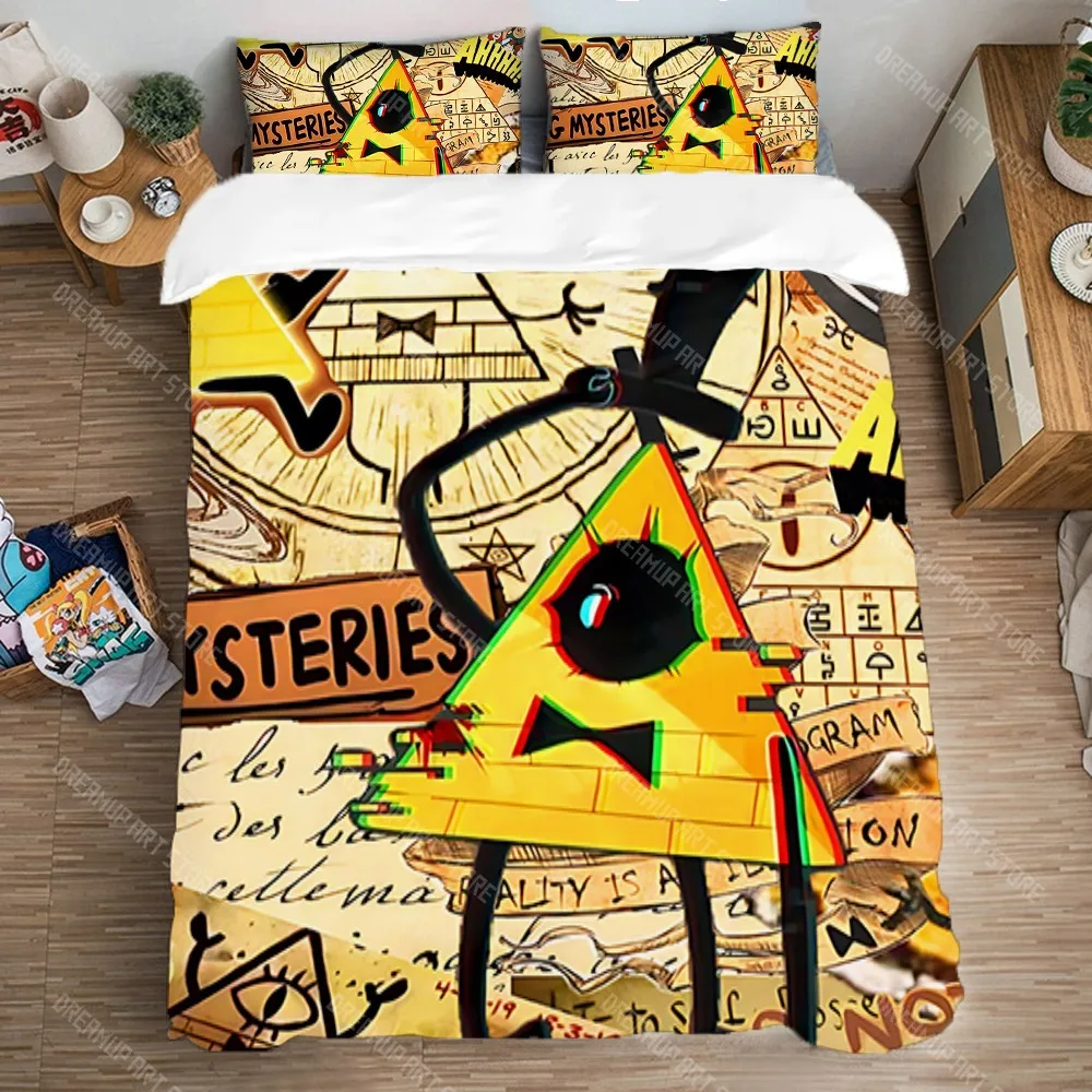 

G-Gravity Falls Queen Bed Comforter Sets Duvet Covers Bedding Decorations Duvet Cover Set Fashion Art Single Double Large Size