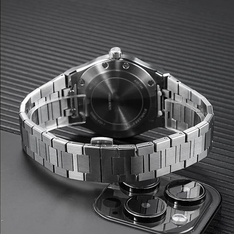 

Высококачественный стальной ремешок для Maurice Lacroix AIKON6008 6058 6007 1108, быстросъемный ремешок для часов, мужской металлический браслет