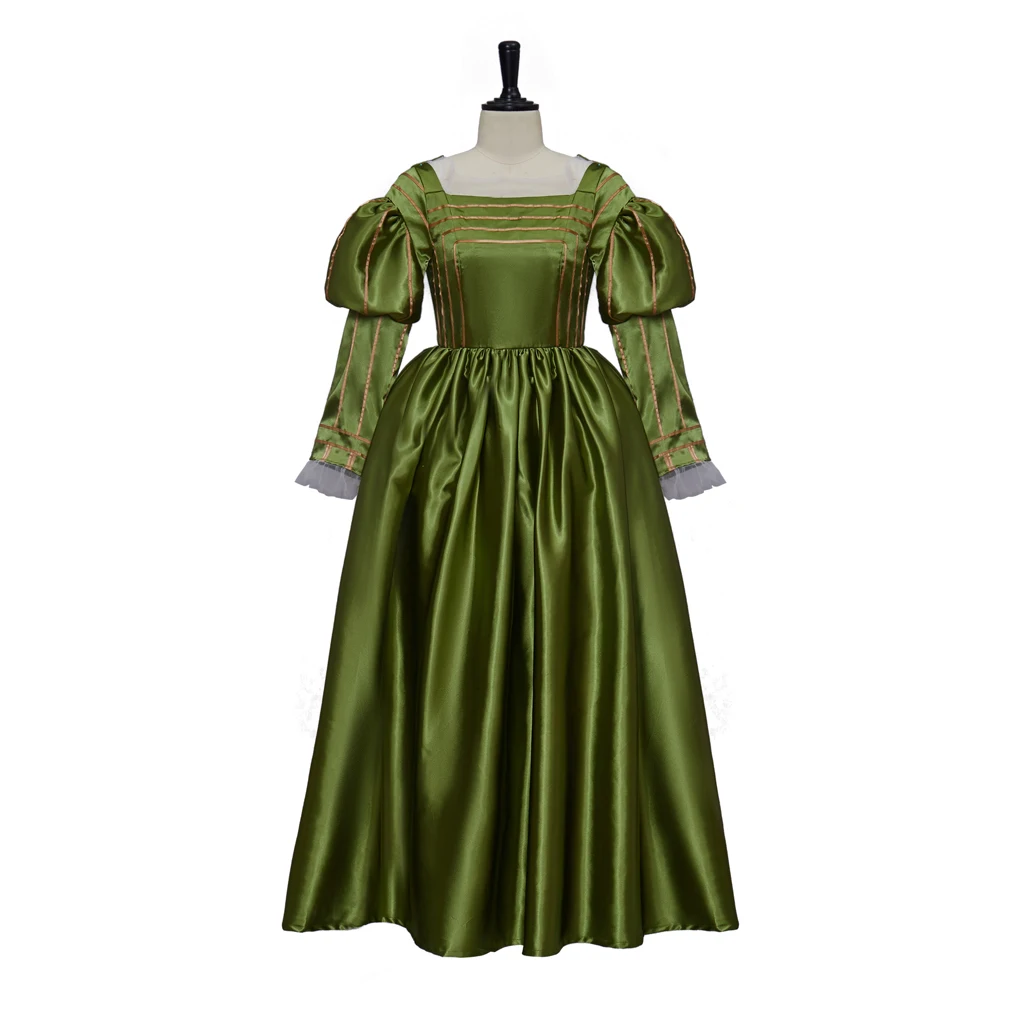 

Tudor Queen Anne Boleyn Cosplay Costume Queen Victoria Elizabeth Tudor Dress Anne Boleyn Style Green Dress Evening Dress