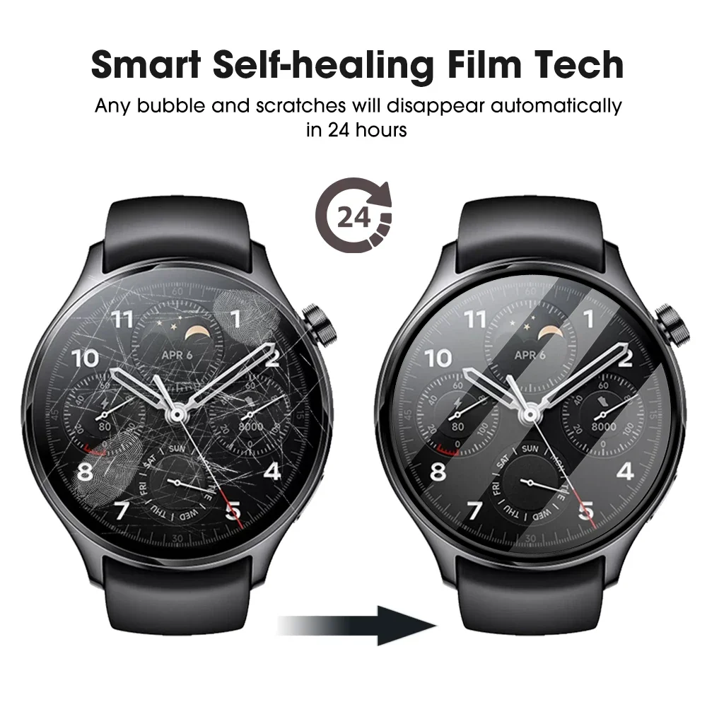 1-5PCS HD Clear Soft Films For Xiaomi Watch 2 Pro Full Cover Anti-fingerprint Screen Protector For Mi Watch2 Pro Accessories