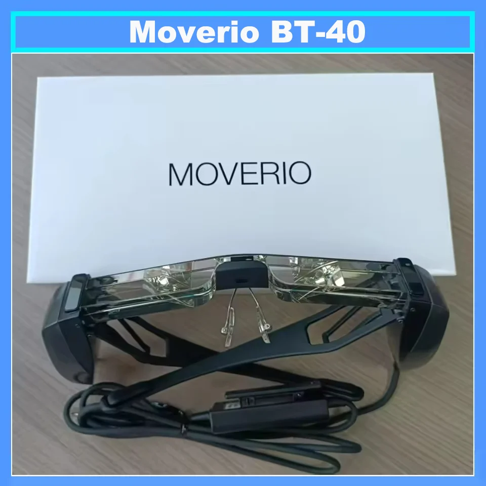 Óculos AR inteligentes 100% originais Moverio BT-40 120 polegadas Full HD 1080P Segunda tela Si-OLED Microprojeção mãos-livres