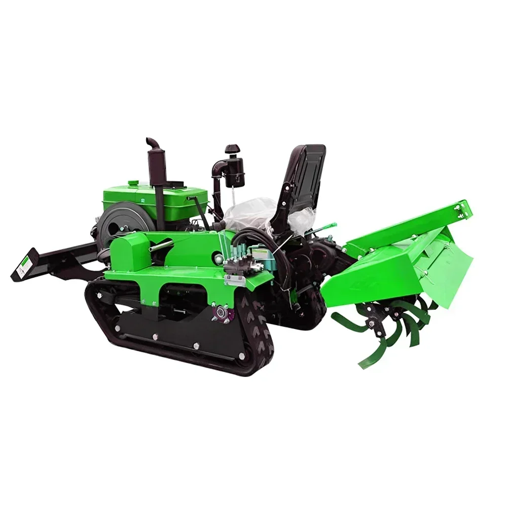 Mini Cultivator Compacte Rupstrekker 25/35pk Roterende Helmstok Multifunctionele Tuin Cultivator
