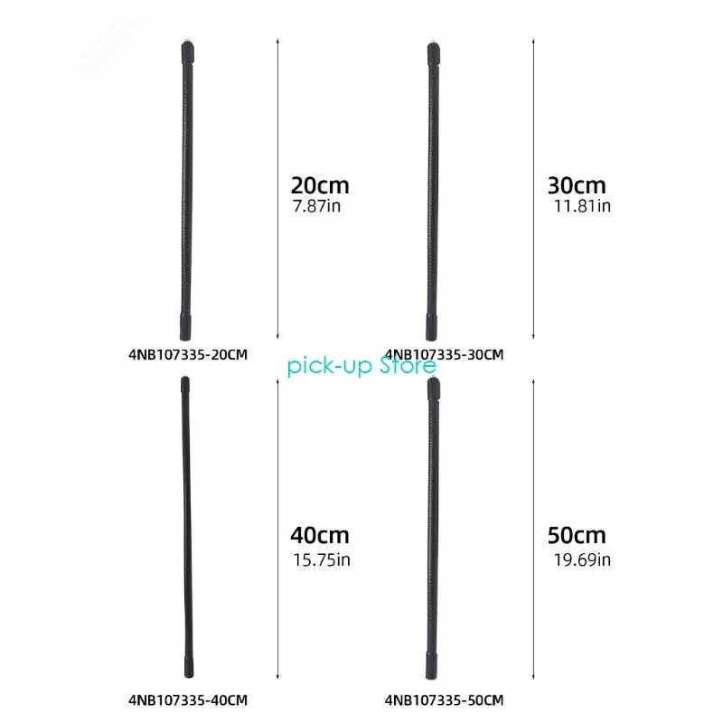 다목적 1/4" 남성-여성 나사식 구즈넥 암 연장 막대(남성-여성 스탠드 포함) 확장형 튜브 카메라 마운트