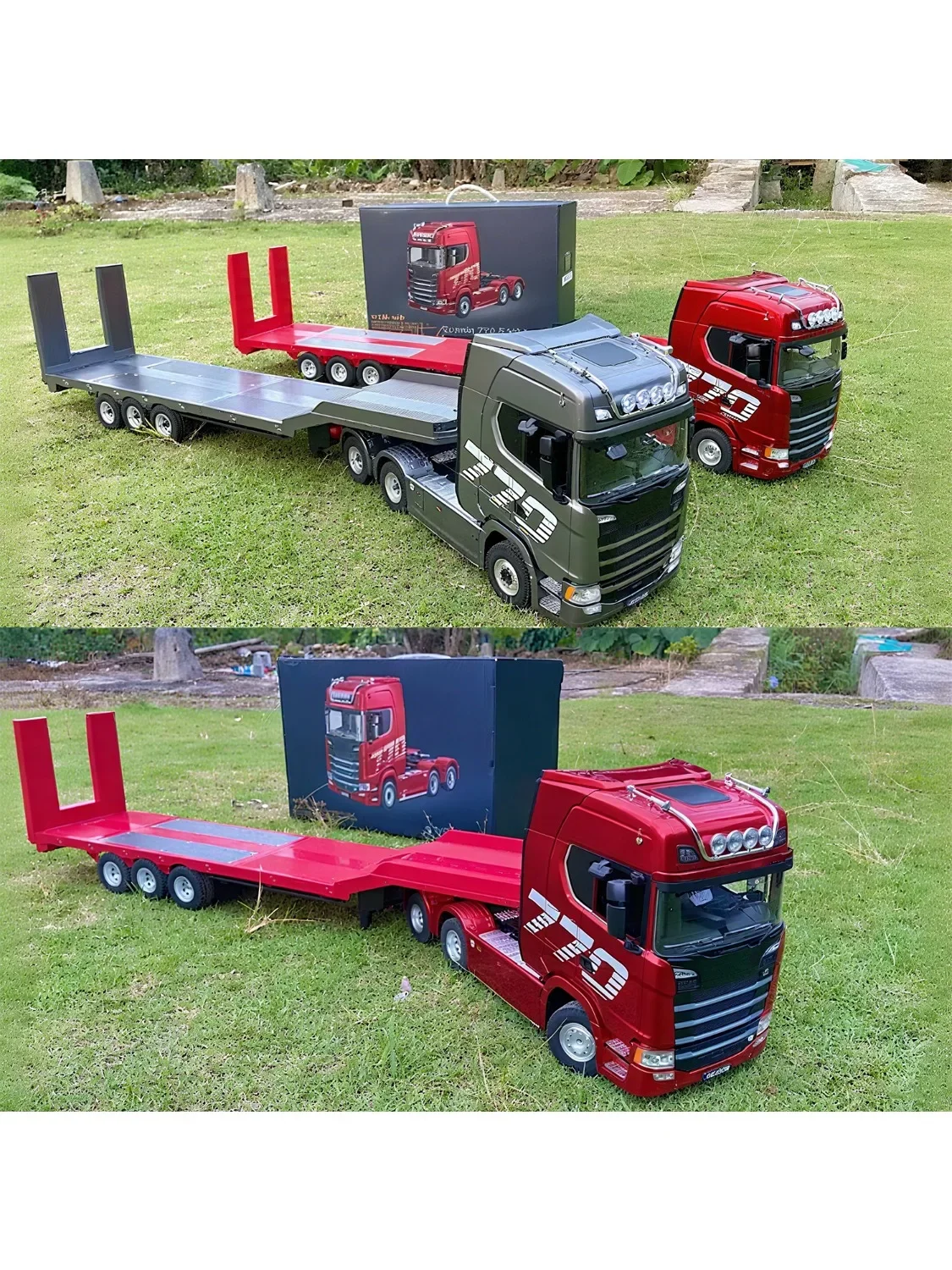 HUINA 1501 770S 1/18 RC Tractor 2.4G Radio 19 Kanaals RC Techniek Trailer Truck met Verlichting en Geluidssysteem RC Auto Model Speelgoed - afbeelding 2