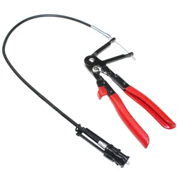 Auto Vehicle Tools Cable Type Flexible Wire Long Reach Hose Clamp Pliers For Car Repairs Hose Clamp Removal Tool Alicate