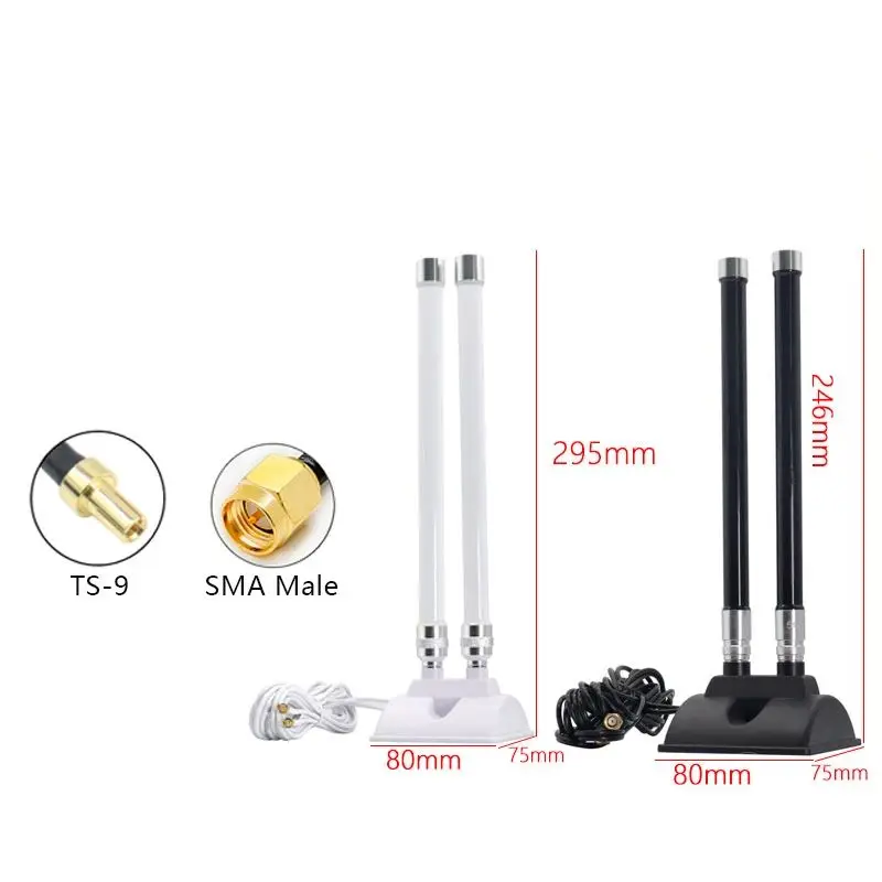 5G WIFI Router Antenna Fiberglass Aerial Outdoor Remote Wireless Extension Repeater CPE Modem AP Antenna TS9 SMA 600-6000MHz