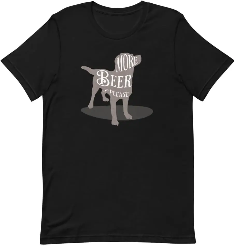 

More Beer Please T-Shirt, Dog and Beer Shirt, Beer Snob, Dog Lover