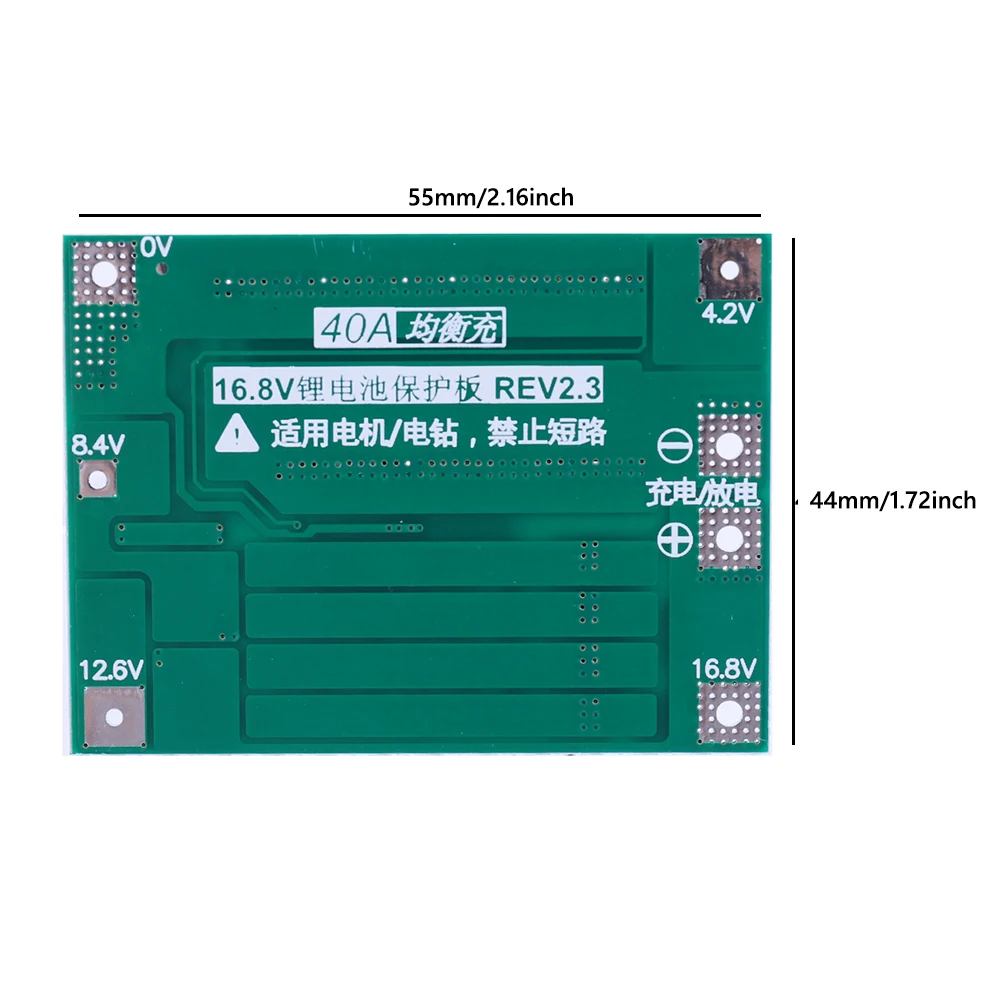 3S 4S 20A 40A 60A Li-ion Lithium Battery Charger Protection Board 18650 BMS Drill Motor 11.1V 12.6V/14.8V 16.8V Enhance/Balance