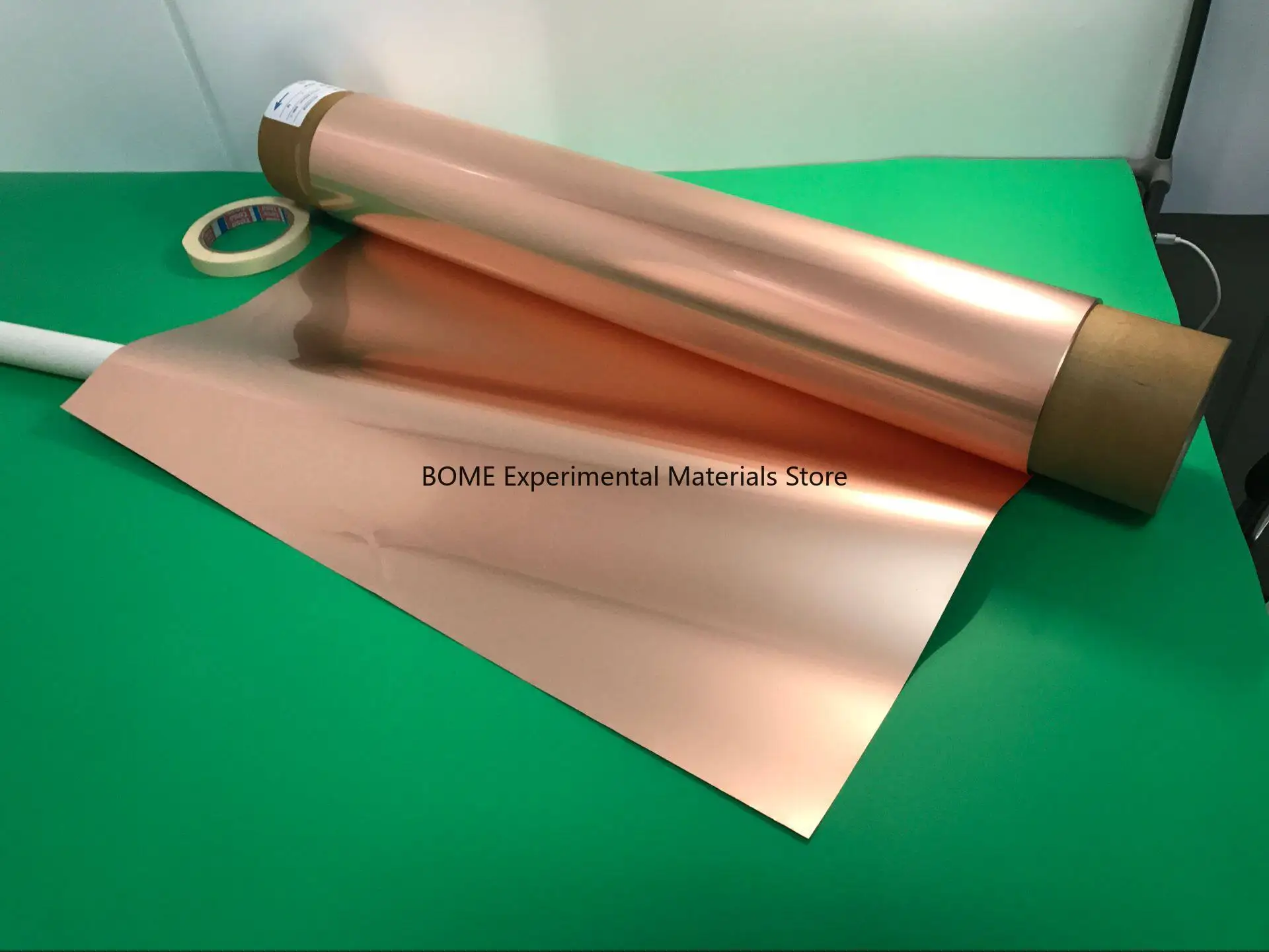 

Rolled T2 Copper Foil Double Polished Pure Red Copper Foil Shielding Conductive for Battery Electrode DIY 210mm × 297mm