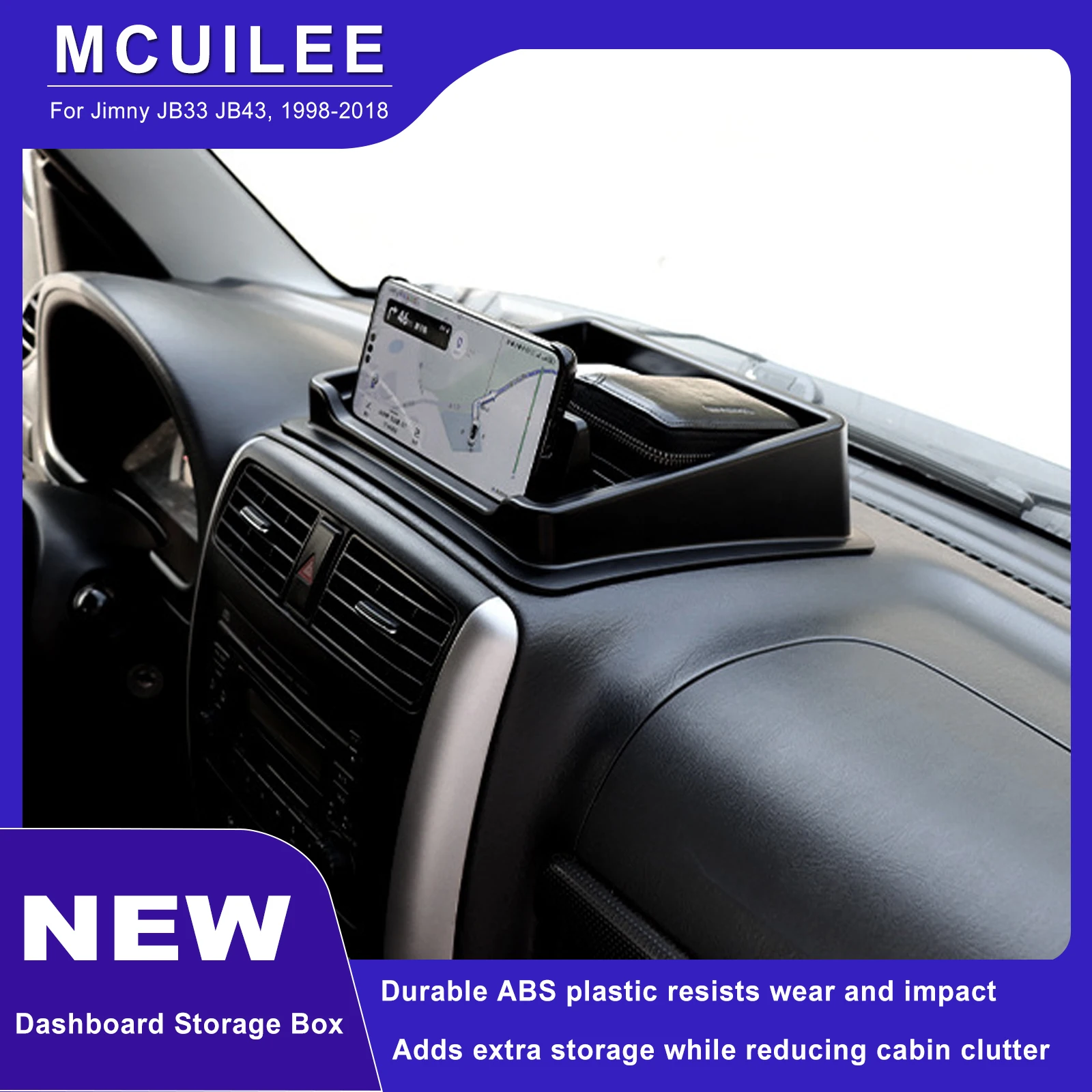Phone Accessories Organizer - Car Dashboard Storage Box Center Console