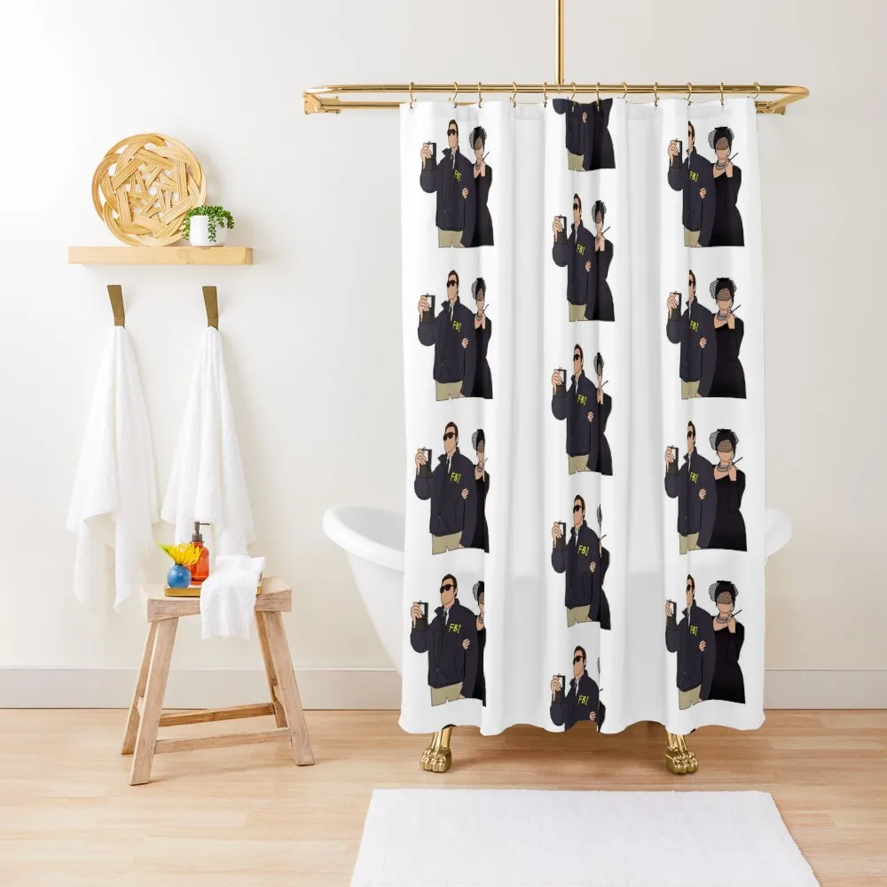 

Burt Macklin & Janet Snakehole Shower Curtain Waterproof Bath And Anti-Mold Anime Bathroom Shower Set For Bathroom Curtain