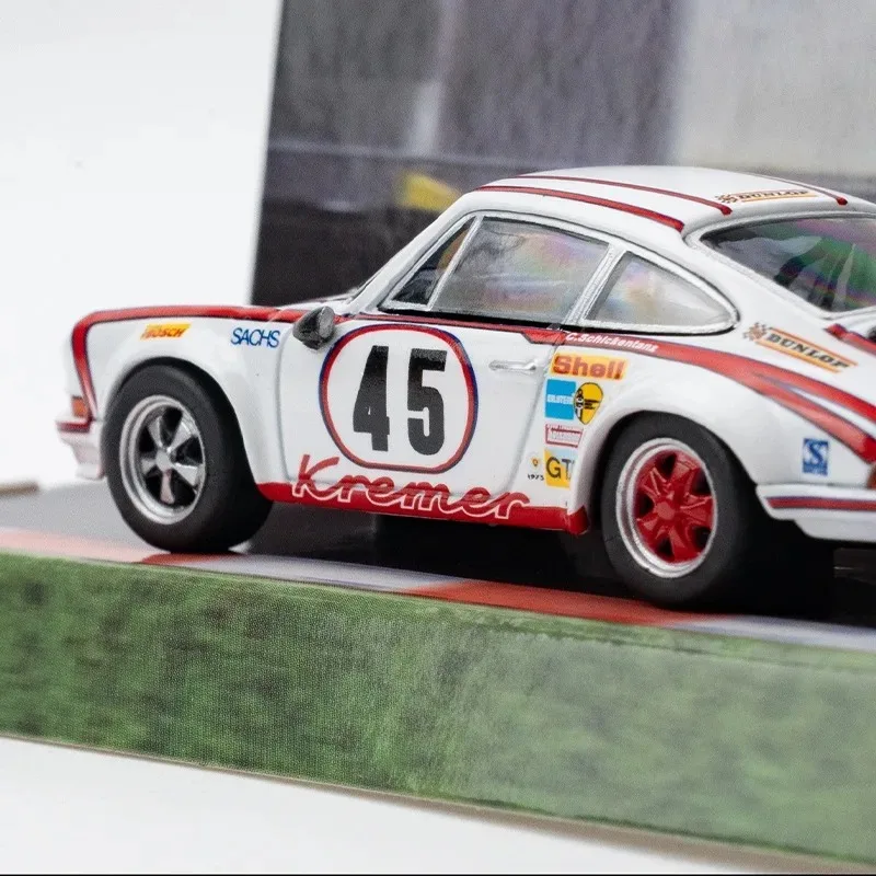 Tarmac Works 1/64 911 Carrera RSR 2.8 24h Le Mans Alloy Motor Vehicle Toy Die-casting Metal Model Collection Boy Christmas Gift