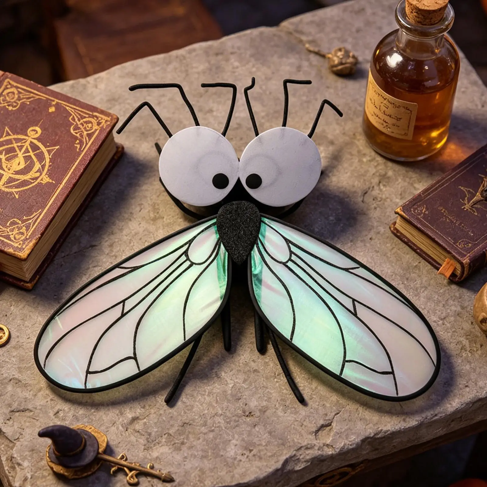 Performance Accessories with Mask Fly Costume Set Fly Costume Wing Role Play Cosplay Wing Fly Wing Halloween Carnival