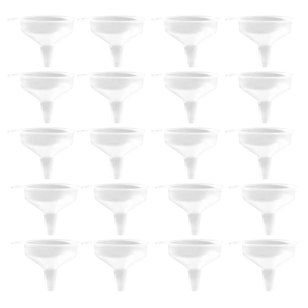 

30Pcs Dispensing Funnels Food Grade Plastic Mini Liquid Filling Tools for Essential Oils Perfume Shampoo Transfer