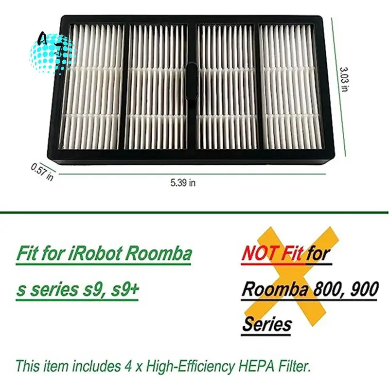 

A07F-For Irobot Roomba S Series S9 S9+ Plus Robot Vacuum Cleaner High Efficiency Filter Kit Replacement Spare Parts Parts