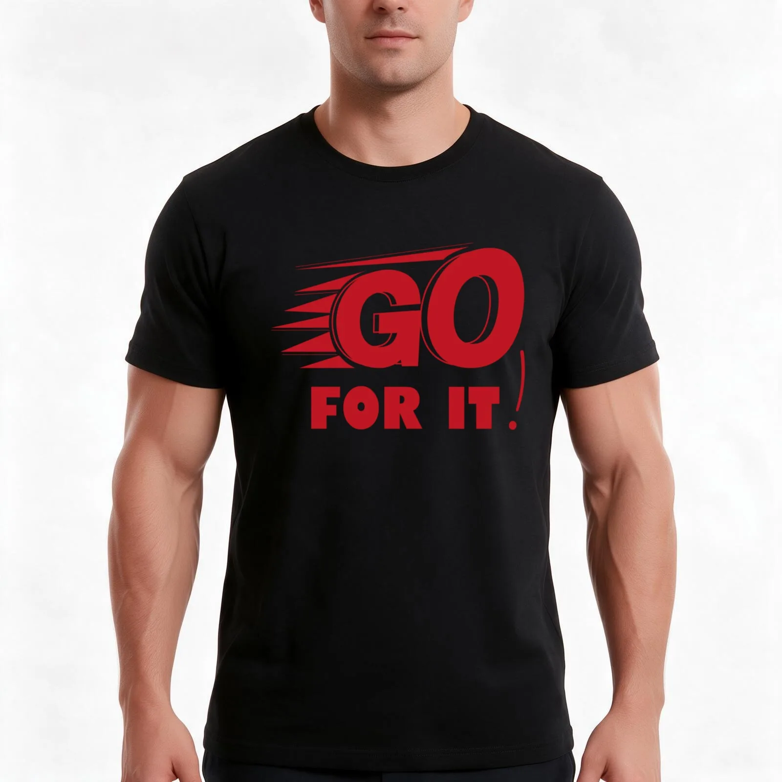 Human Traffic Jip _Go For It_ T-Shirt Summer Casual Cotton Tee Oversized Streetwear Tops Vintage Graphic Print 100% Cotton