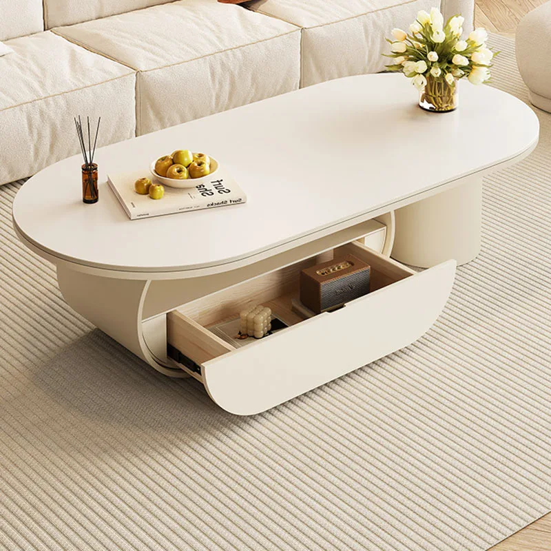 Storage Drawers Coffee Table Designer Decoration Luxury Space Saving Side Table Aesthetic Designer Mesa Auxiliar Home Furniture