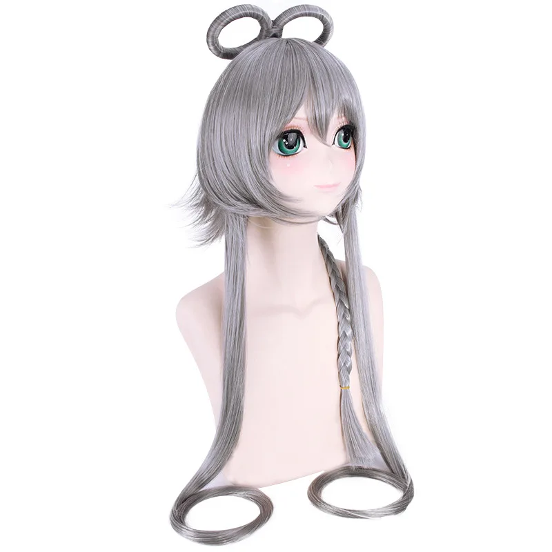 Direct Sale Mi-Ku Inspired Wedding Cos Synthetic Wig Anime Costume Split Type Roleplay Long Hair for Party Cosplay
