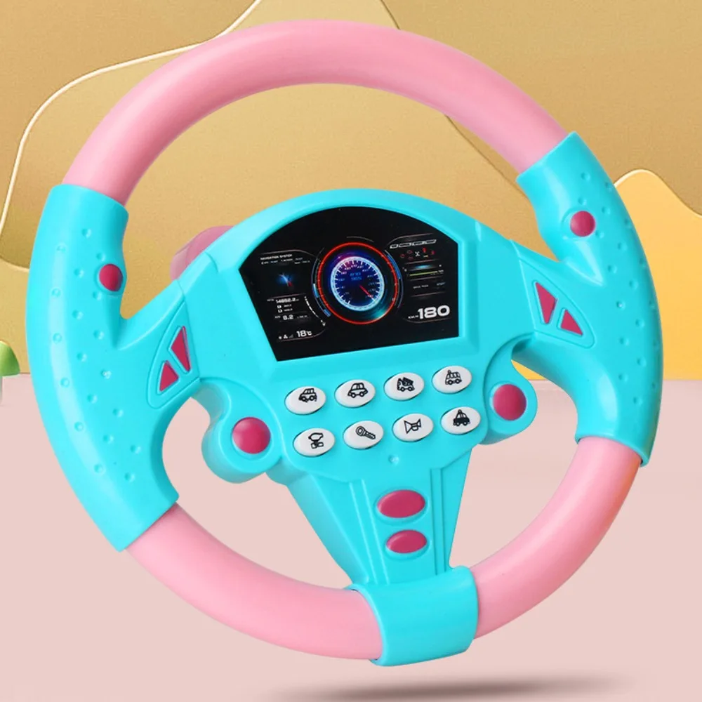 

360 ° Rotation Simulation Steering Wheel Toys Montessori Early Education Copilot Music Steering Wheel Simulation