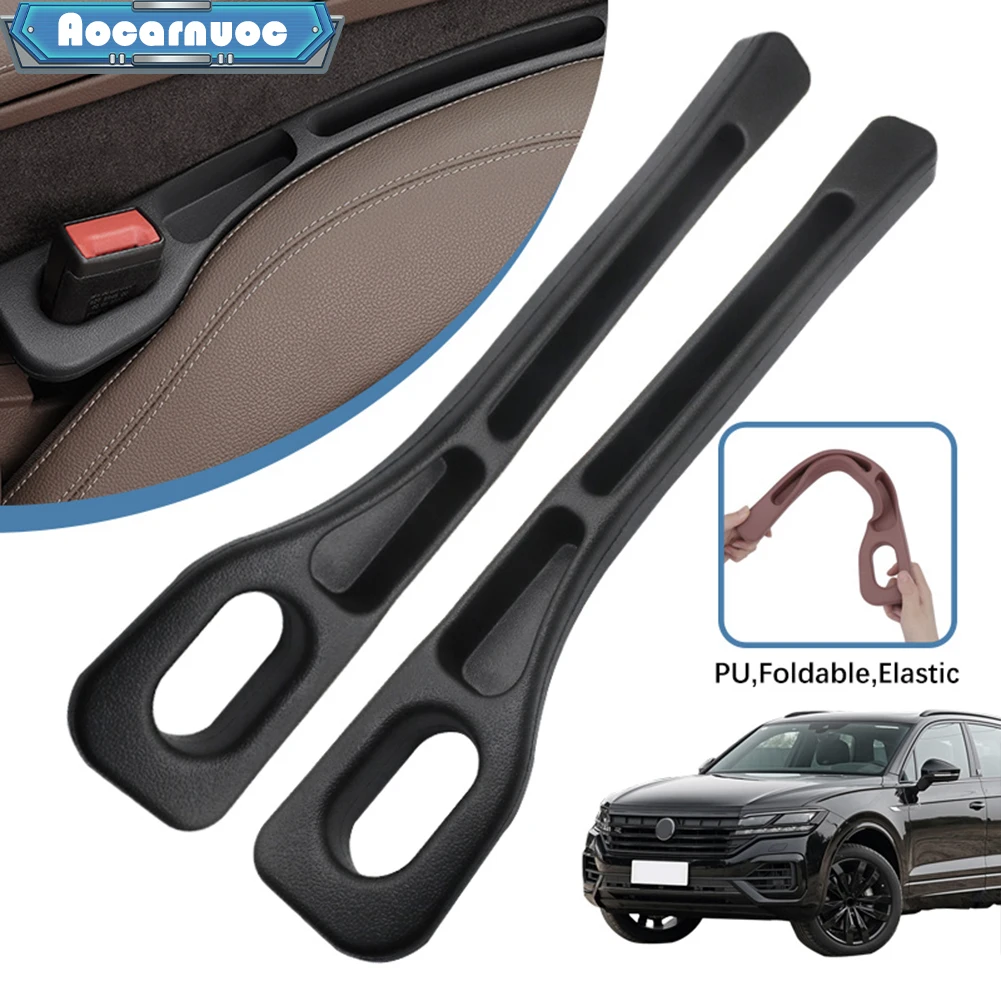 

2pcs/set Car Seat Side Gap Filler Strips Accessories For Volkswagen Touareg 7L 7P 2003-2016 2017 2018 2019 2020 2021 2022 2023