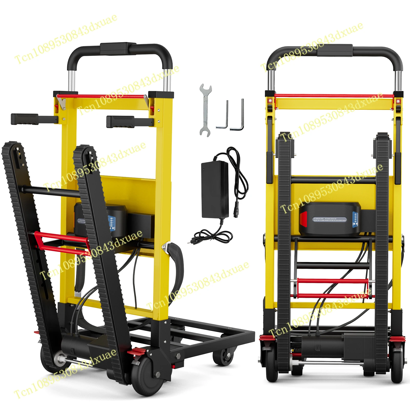 Electric Stair Climbing Hand Trucks Dolly  for Moving 400lbs Capacity Heavy Duty Folding Stair Climber Hand Trolley