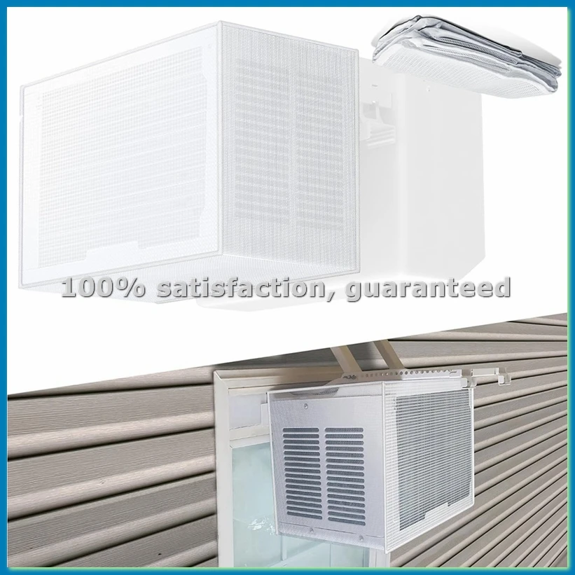 Air Conditioner Covers for Outside Window Units: Mesh Cover for U Shaped AC 8000BTU, 10000BTU, , Waterproof White