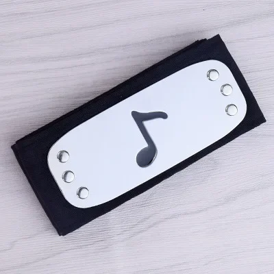 Bandai Naruto Sasuke Stirnband, Rebell Ninja Konoha, schützendes Stirnband, Kakashi Bandana, Cosplay, Anime, Kostümzubehör, Geschenk, Spielzeug