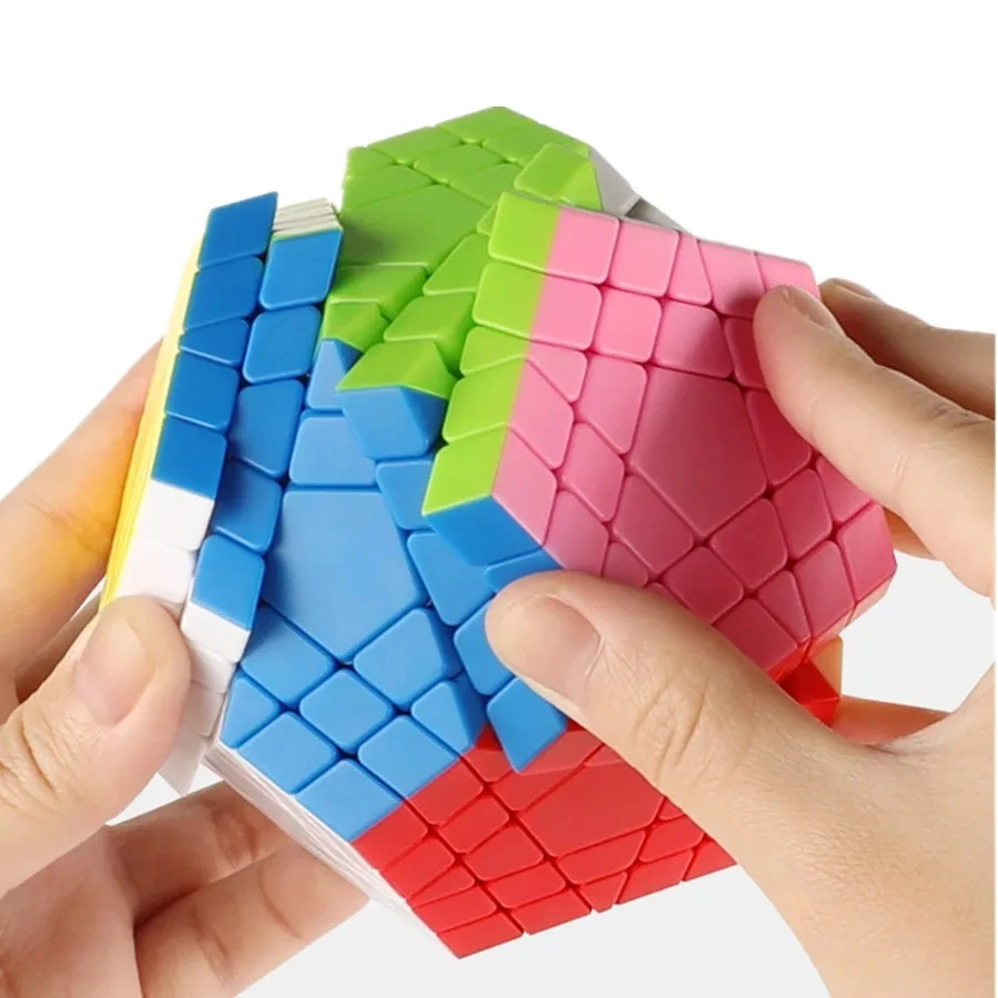Shengshou Gigaminx Cube sans colle 5x5 dodécaèdre Puzzle Cube vitesse 12 faces Megaminx Magico Cubo jouet cadeau pour enfants