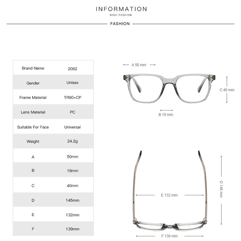 Kizn moda all-match feminino óculos de miopia quadro computador anti-luz azul prescrição óptica personalizável óculos-0.50 a-10