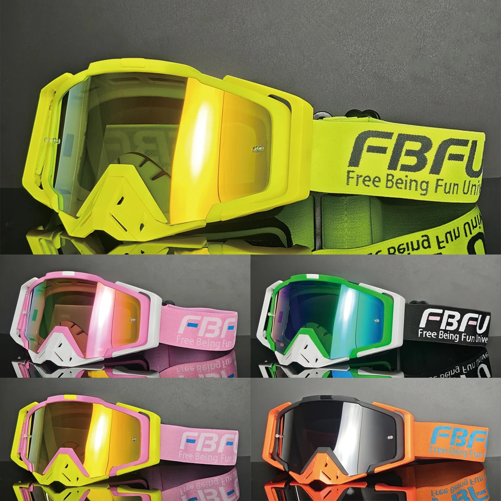 

FBFU 2025 Winter Breathable Ski Off-Road Glasses HD Lenses, Windproof andproof, All-Day Wear, Men & Women Bicycle Sports