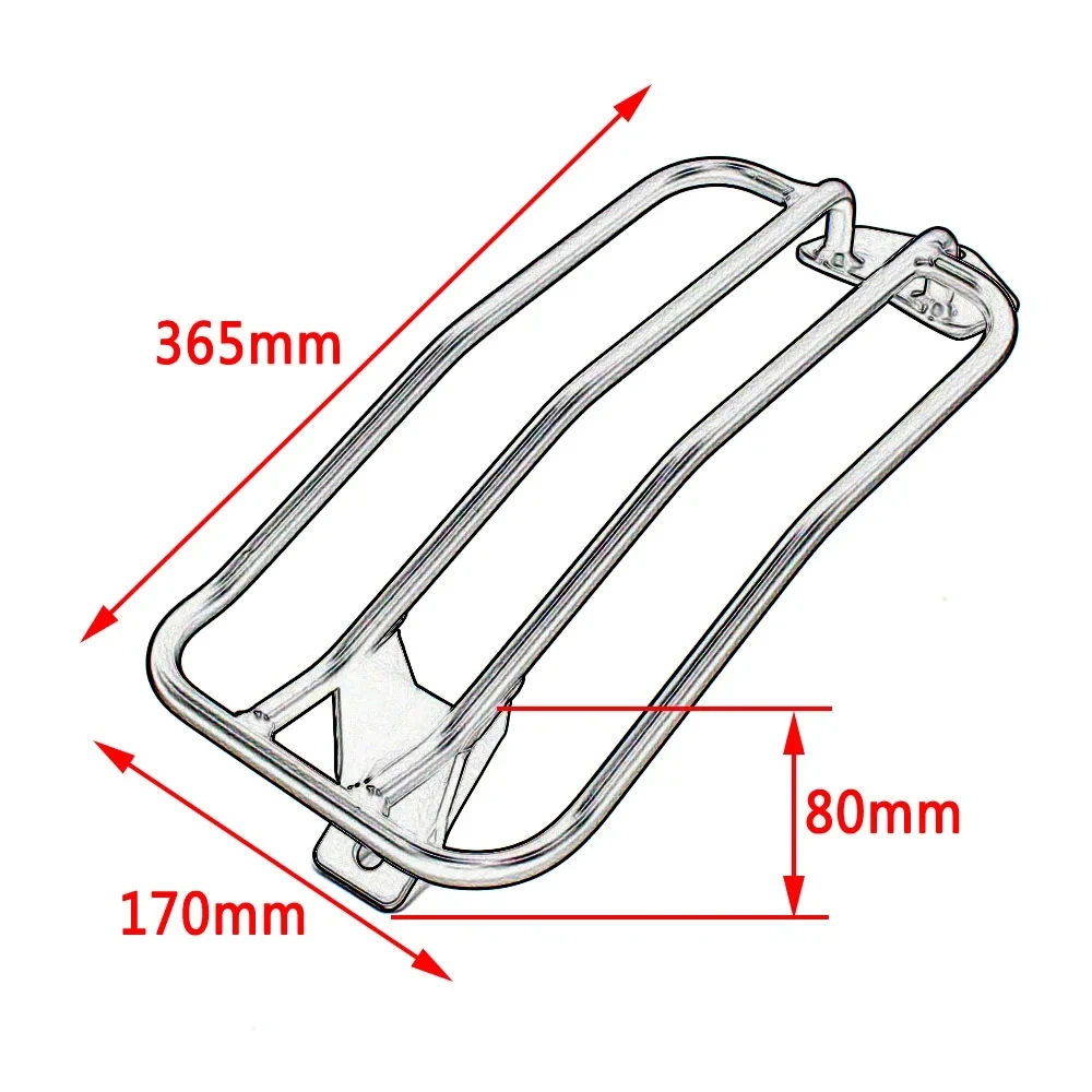 for Honda Rebel CMX CM 1100 2021-2023 Black Rear Top Case Carrier Luggage Rack Solo Seat Rear Fender Rack Accessories