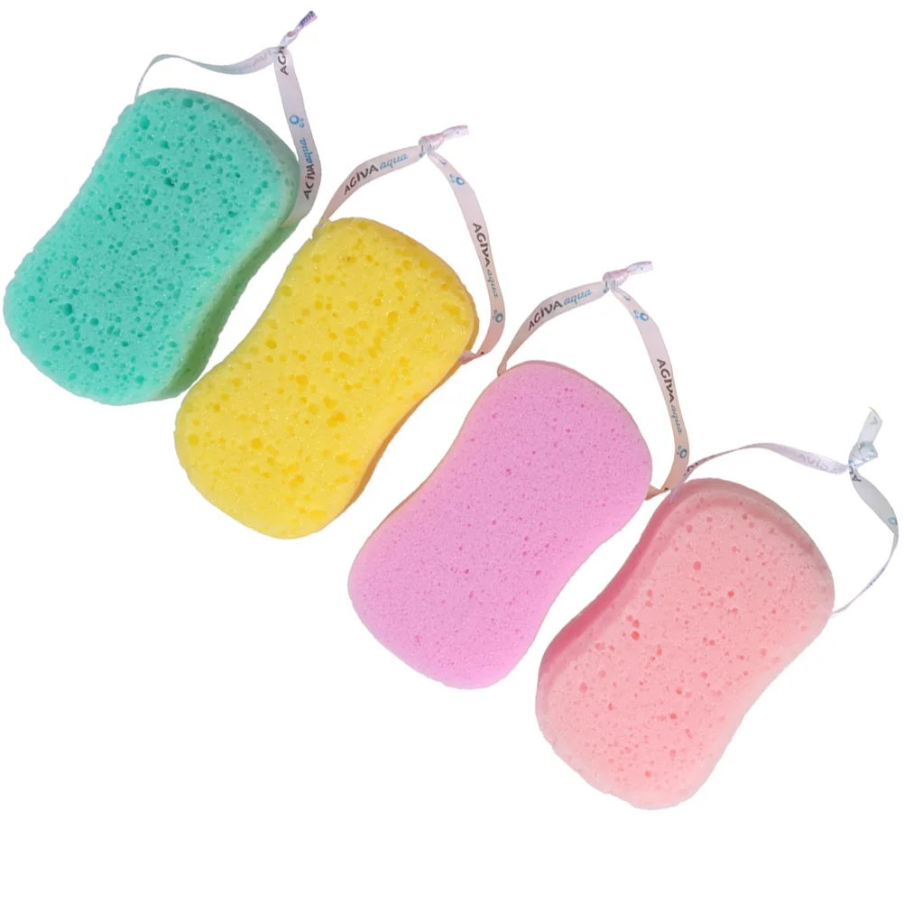 

4 Pcs Bath Sponge Brush Exfoliating Compression for Baby Body Sponges Scrubbers Child