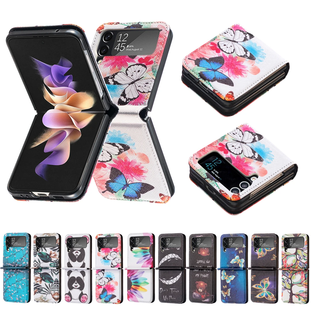 

Colorful Folding Leather Case for SAMSUNG GALAXY Zflip6 Zflip5 Zflip4 Zflip3