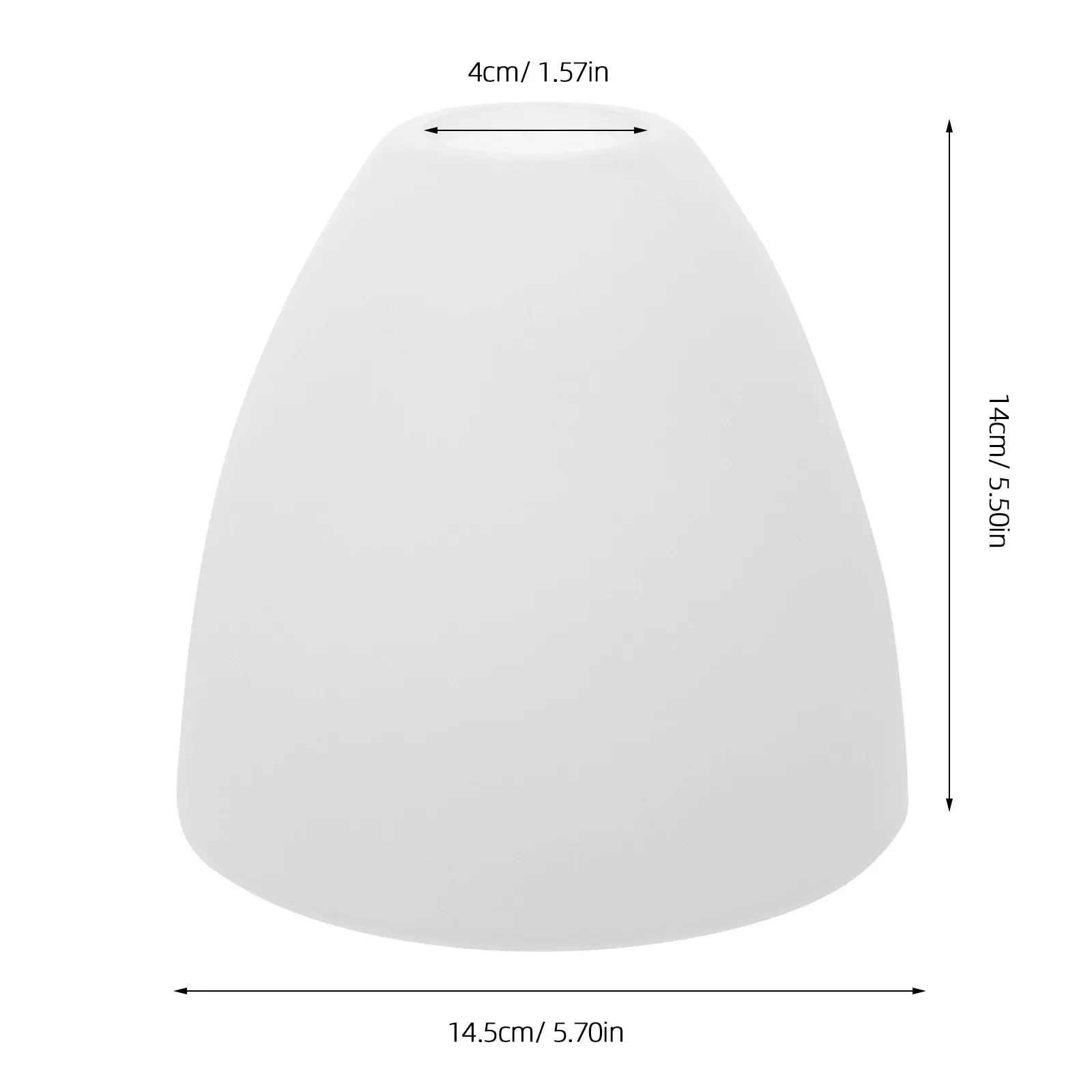 1Pcs Frosted Glass Lamp Shade E27 Base Simple Elegant Light Cover Home Lampshade Decorative Diffuse Lighting Warm Atmosphere