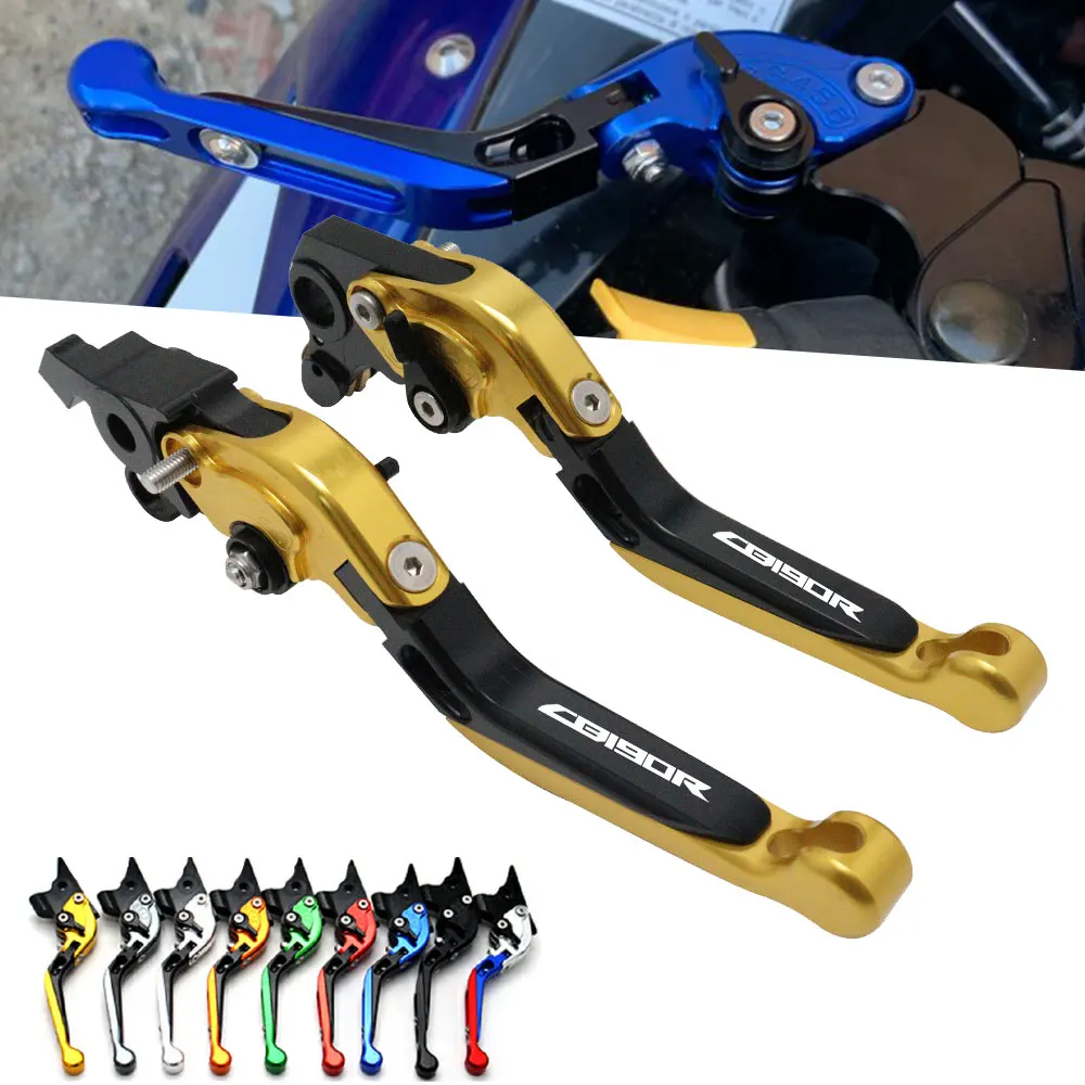 

Motorcycle Adjustable Brake Lever Clutch Lever For Honda CB150R 2016 2017 Folding CNC Aluminum Short Handle Levers