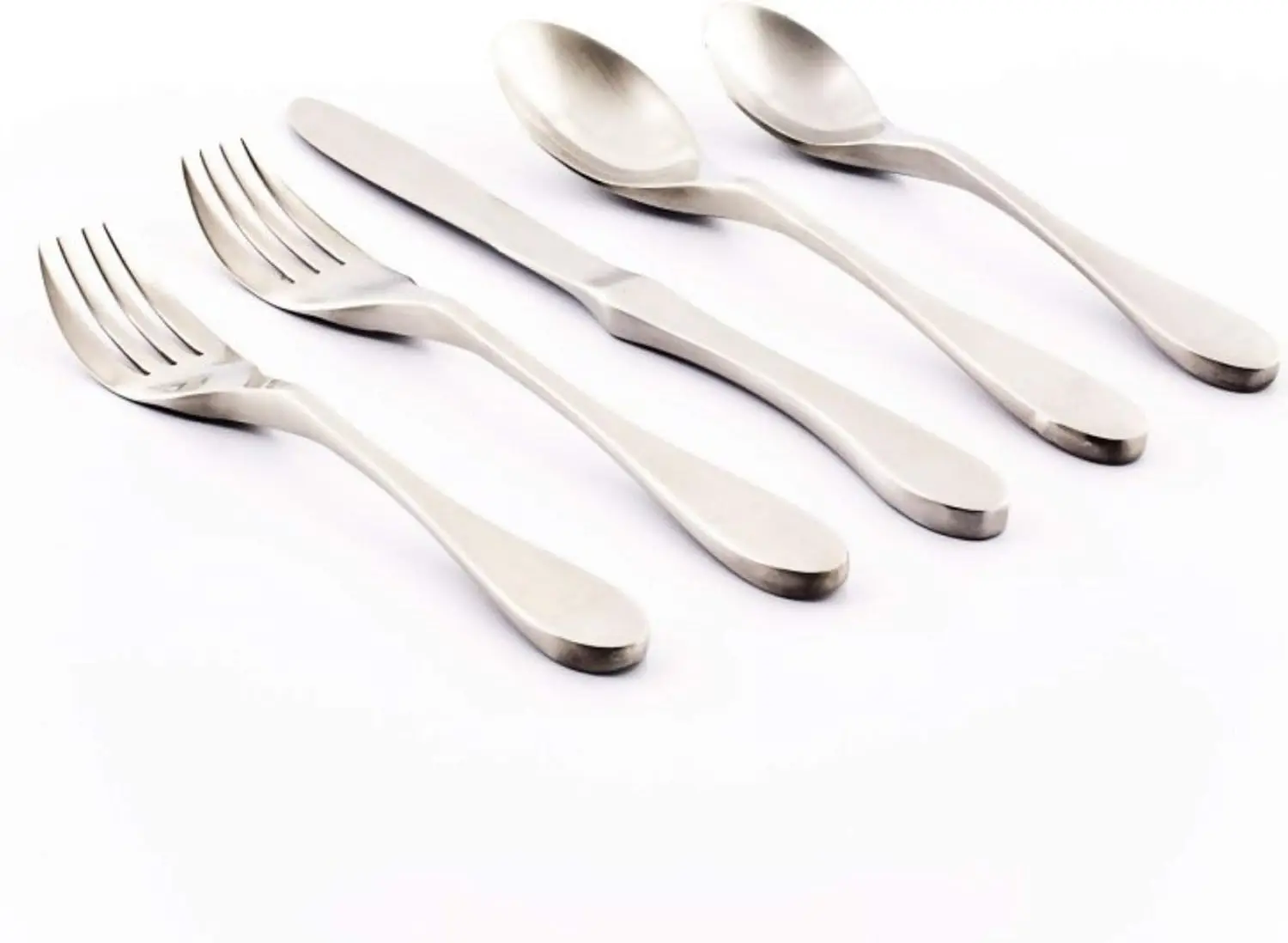 

Matte 20-Piece Silverware Set for 4, Heavy Stainless Steel with Ergonomic Design