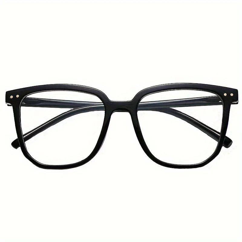 Unisex square flat light, anti-blue glasses, suitable for daily wear, clear lenses, light and comfortable view 2