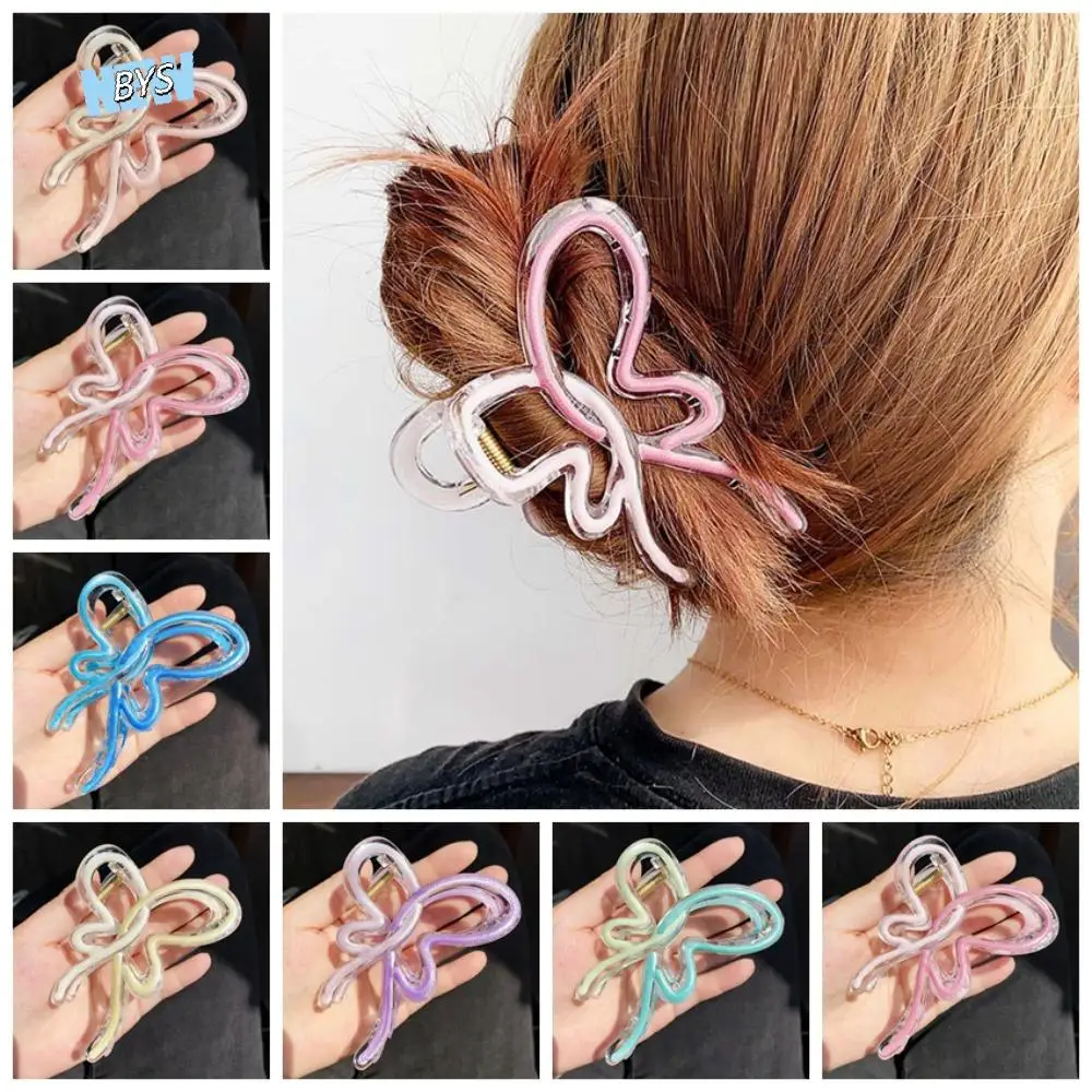 

Plastic Butterfly Hair Claw Beach Headwear Hair Accessories Korean Hair Clip Headdress Ponytail Hair Barrettes