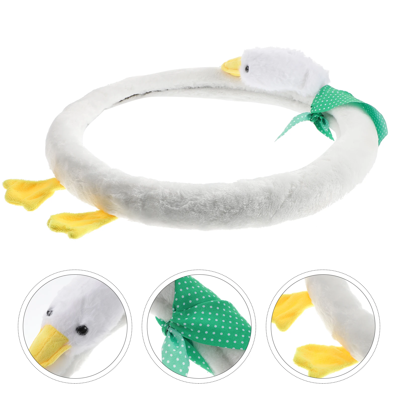 

Steering Wheel Cover Protective Protector Decoration Car Cute Auto Furry