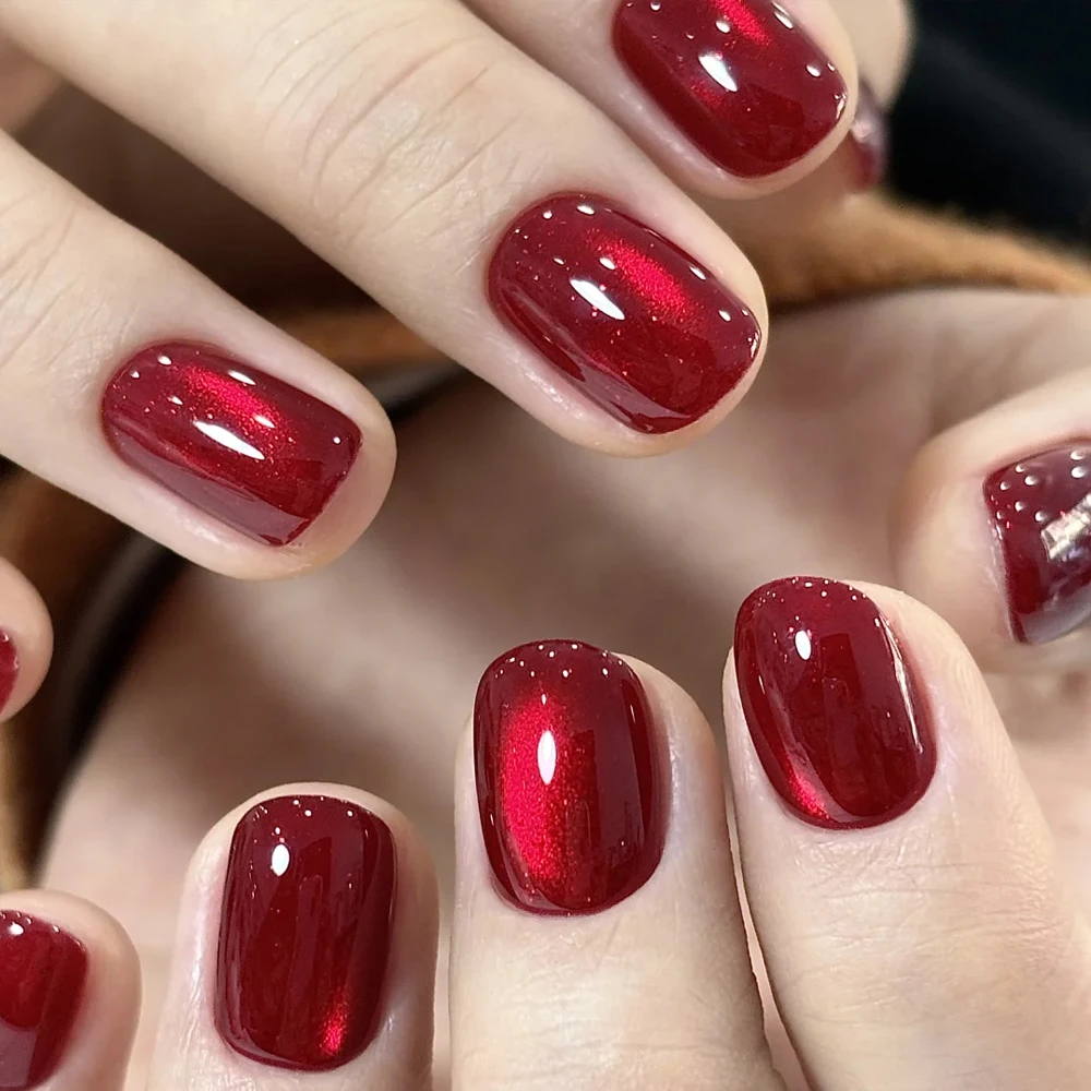 Xeijayi 10ml 와인 레드 고양이 눈 젤 매니큐 - Nail Art Red Wine Cat Eye 리뷰 및 가격