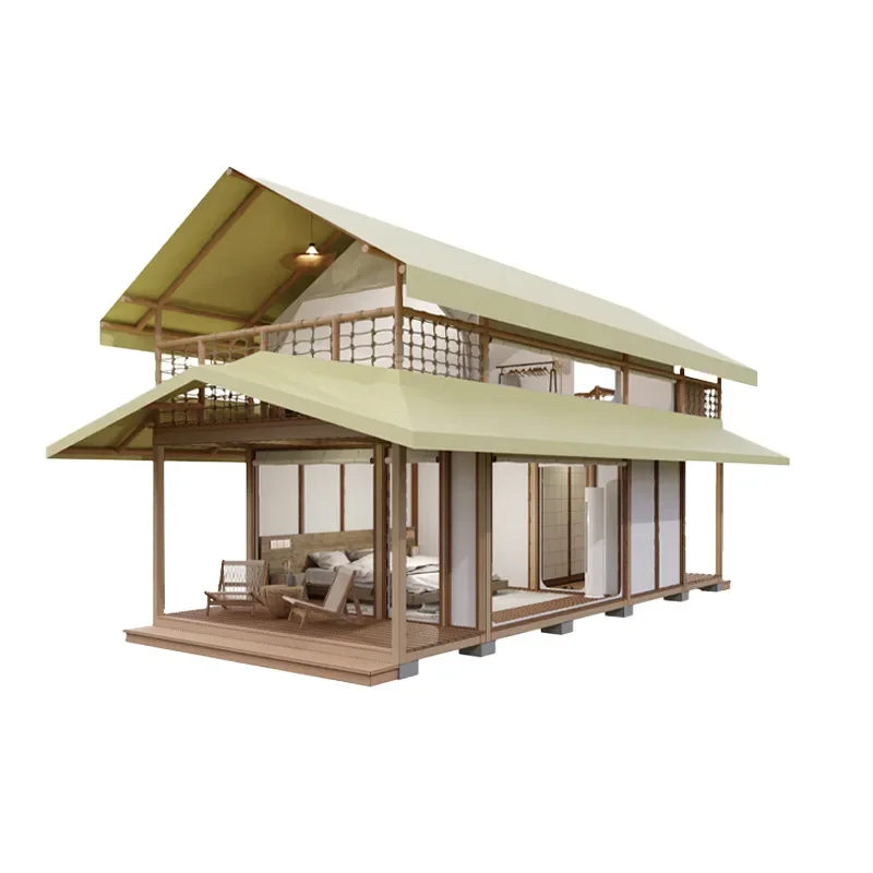 Camping Base Outdoor Villa Cabin Tent Star Room Resort Camping Light Luxury Homestay Hotel Tent